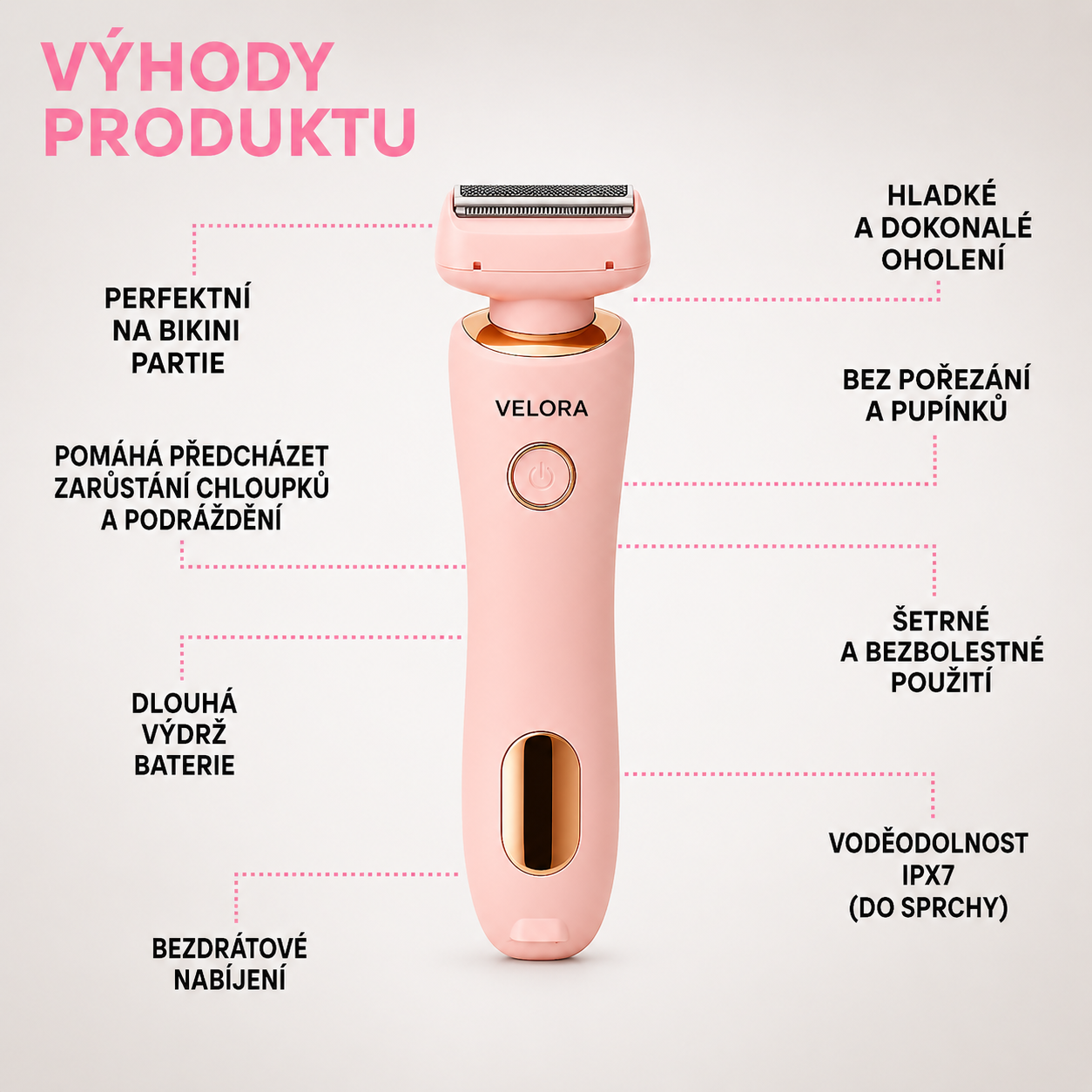 Velora SmoothPro: Elektrický holicí strojek