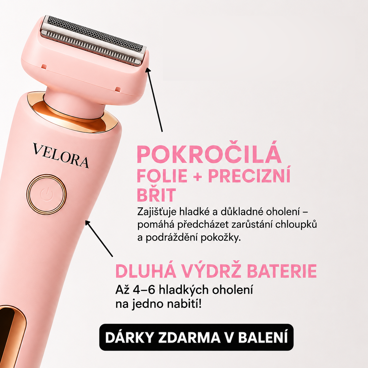 Velora SmoothPro: Elektrický holicí strojek